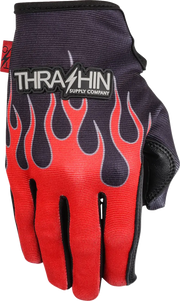 Thrashin Supply Co Stealth Leather Palm Flame Street sport handskar herr - PE33015366 bild 2 PMIMAGE:540C147500F1023CCB26