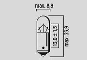 FLOSSER Halogenlampa 12V 5W BA9S 10-pack - PE20600400 bild 2 PMIMAGE:264EF7D4F133E10D7AA5