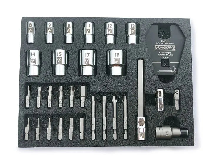 PEDRO'S Pro Bit & Socket Set - 31 delar - PE38120771 bild 2 PMIMAGE:E9ABF00656BC78756C75