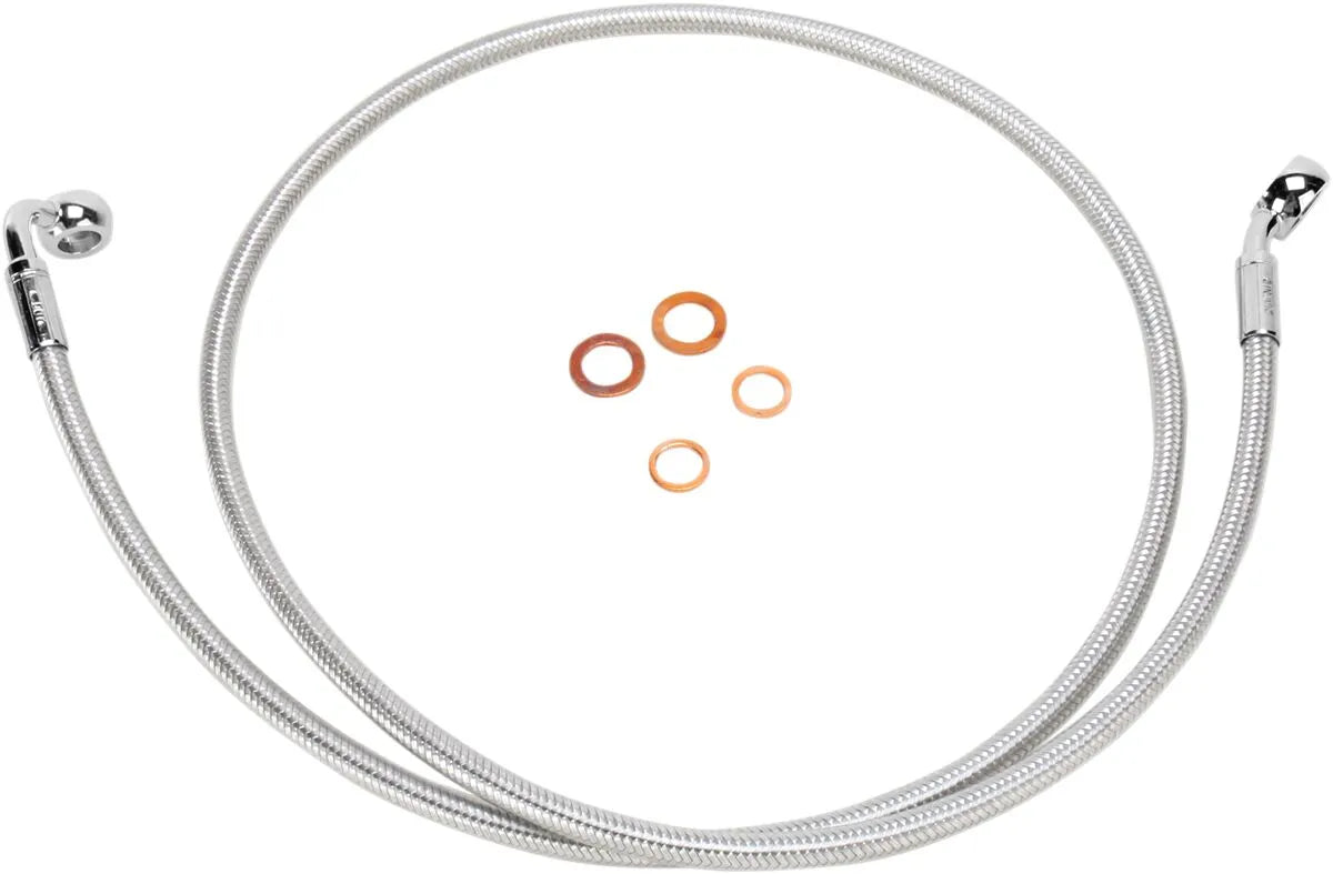 Magnum Shielding E-Z Align Braided Single Disc Front Brake Line Bromsslangar rostfritt stål - PE17413281 bild 1 PMIMAGE:DAD507E641B0FCBD3E02