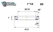 BLACK BEARING Headset Lager HB 30.15X41.8X7MM 45°/45° - PE04100394 bild 1 PMIMAGE:8D89C7171FD38F795F34