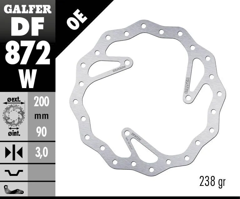 Galfer Wave® Brake Rotor Bromsskivor offroad – Fram - PE17111781 bild 2 PMIMAGE:0E76FA1617F5F5F8EE0B