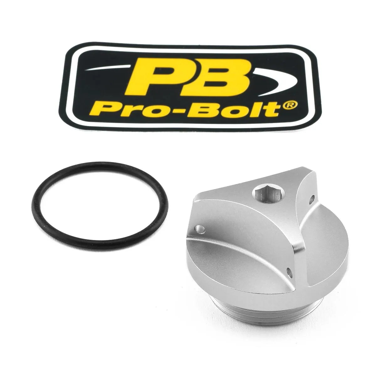 PRO BOLT Aluminium Oljeinsatslock BMW Silver - PE09500949 bild 1 PMIMAGE:D18F6E16D65F95E3891C