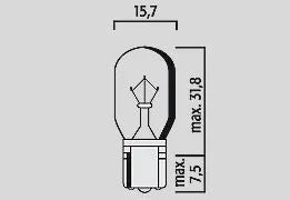 FLOSSER Glödlampor 12V16W T15 W2,1x9,5d 10-pack - PE20600421 bild 2 PMIMAGE:ABE67FA54F1073EDCB05
