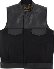 Thrashin Supply Co Kanan Leather/Denim Riding Vest Jacka textil herr - PE28208095 bild 1 PMIMAGE:447C8981AF276D1AB977