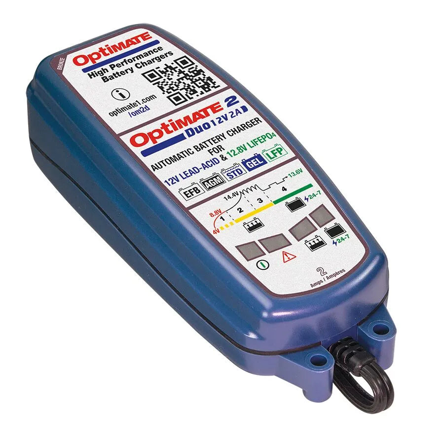 TECMATE OptiMate 2 DUO Batteriladdare - PE38070563 bild 2 PMIMAGE:1DC3269373DFA91BD860
