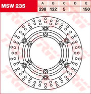 TRW MSW235 Flytande Bromsskiva - PE17100945 bild 1 PMIMAGE:B92EBA3C69C82E44C7FE