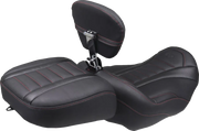Mustang Wide Deluxe Touring Passenger Seat Sadlar Harley Touring - PE08012124 bild 2 PMIMAGE:046864B7773F14449FED