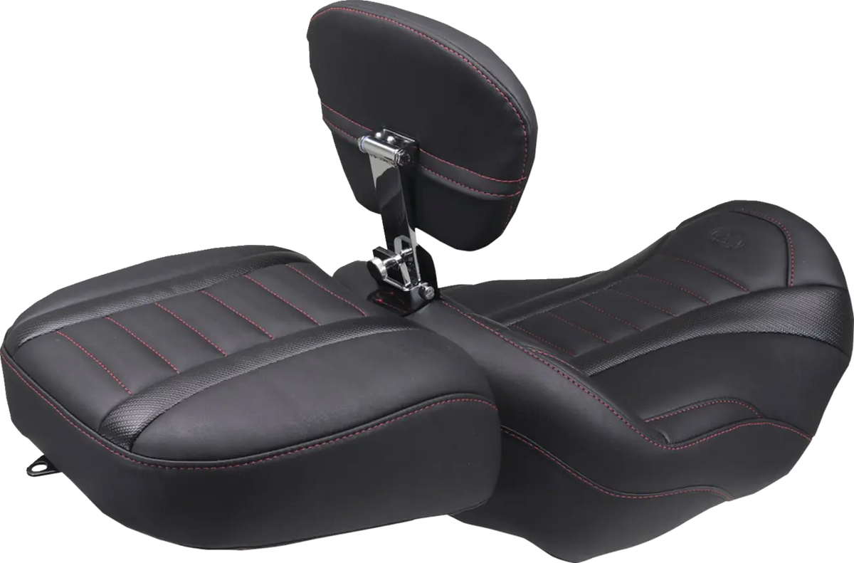 Mustang Wide Deluxe Touring Passenger Seat Sadlar Harley Touring - PE08012124 bild 2 PMIMAGE:046864B7773F14449FED