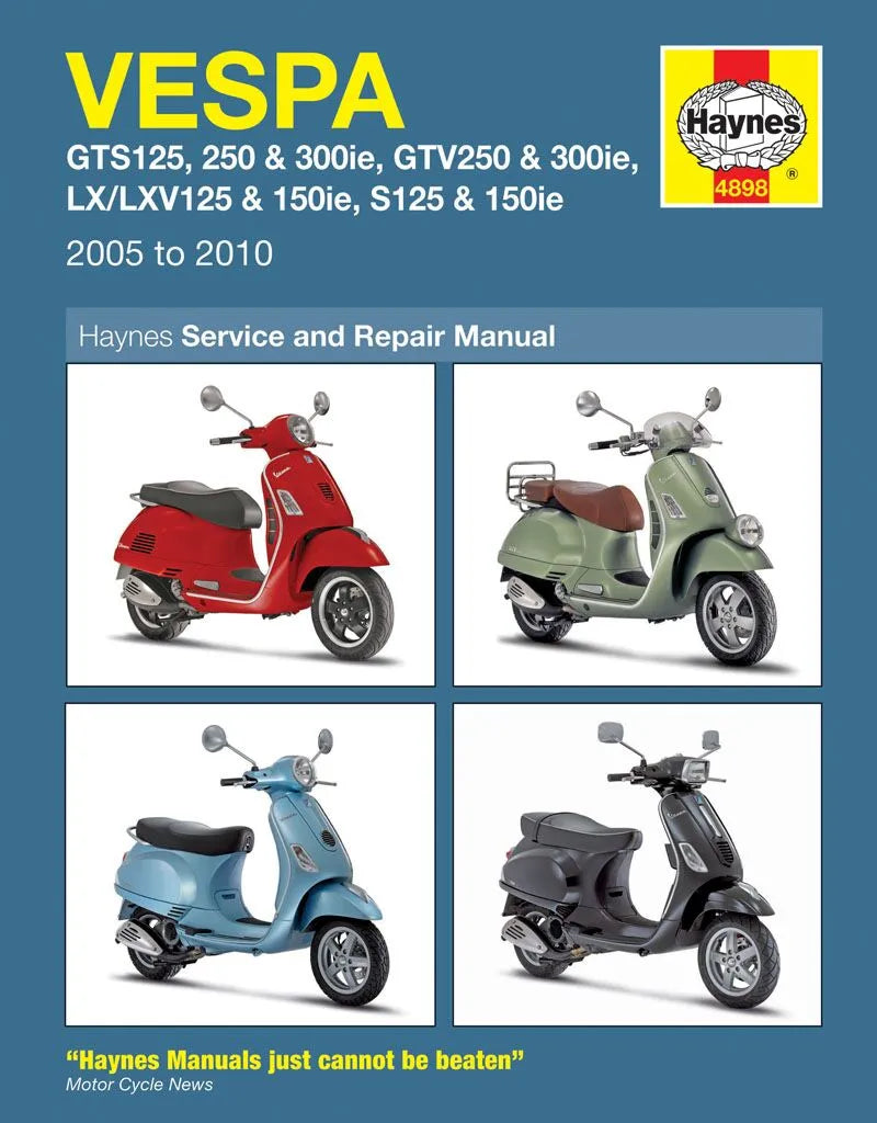 HAYNES Service Manual för VESPA GTS GTV LX & S 125- - PE42010316 bild 1 PMIMAGE:BFB1503CF8CF5681D155
