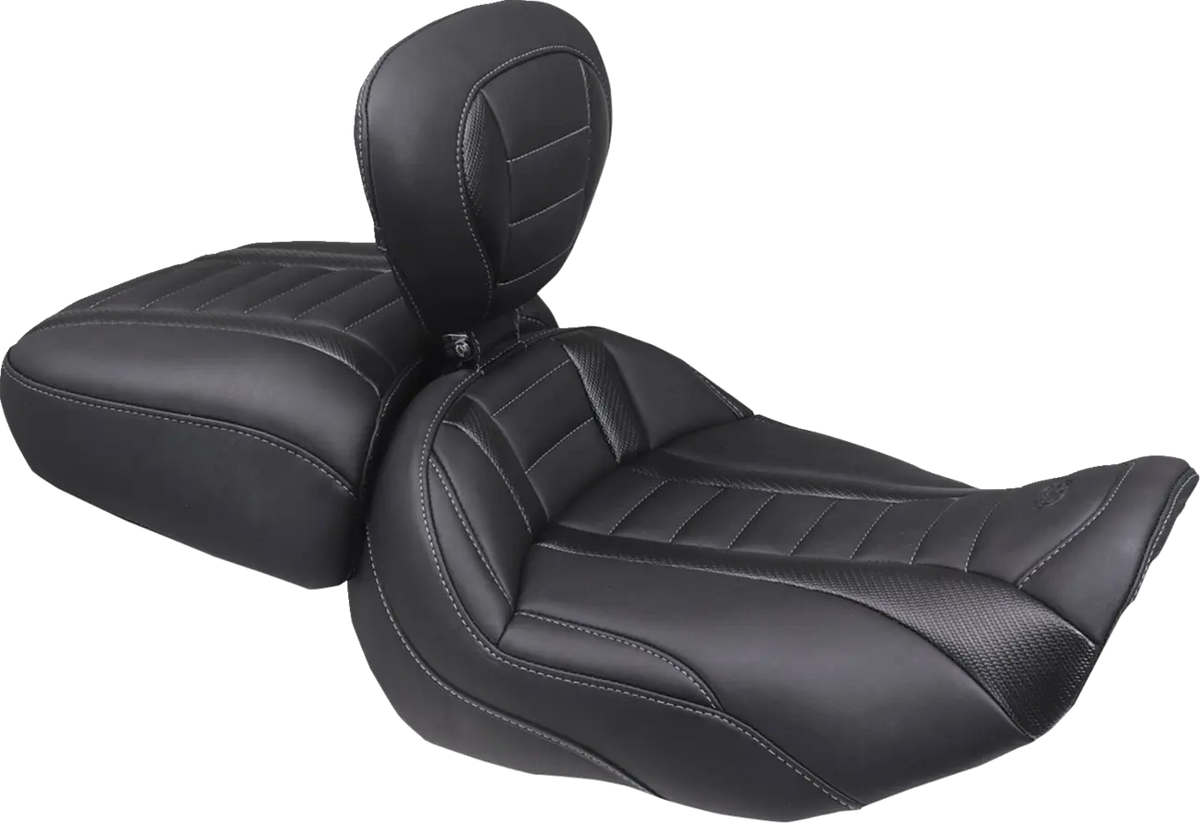 Mustang Wide Deluxe Touring Passenger Seat Sadlar Harley Touring - PE08012120 bild 3 PMIMAGE:5D7B466AE2C4AE2BD101