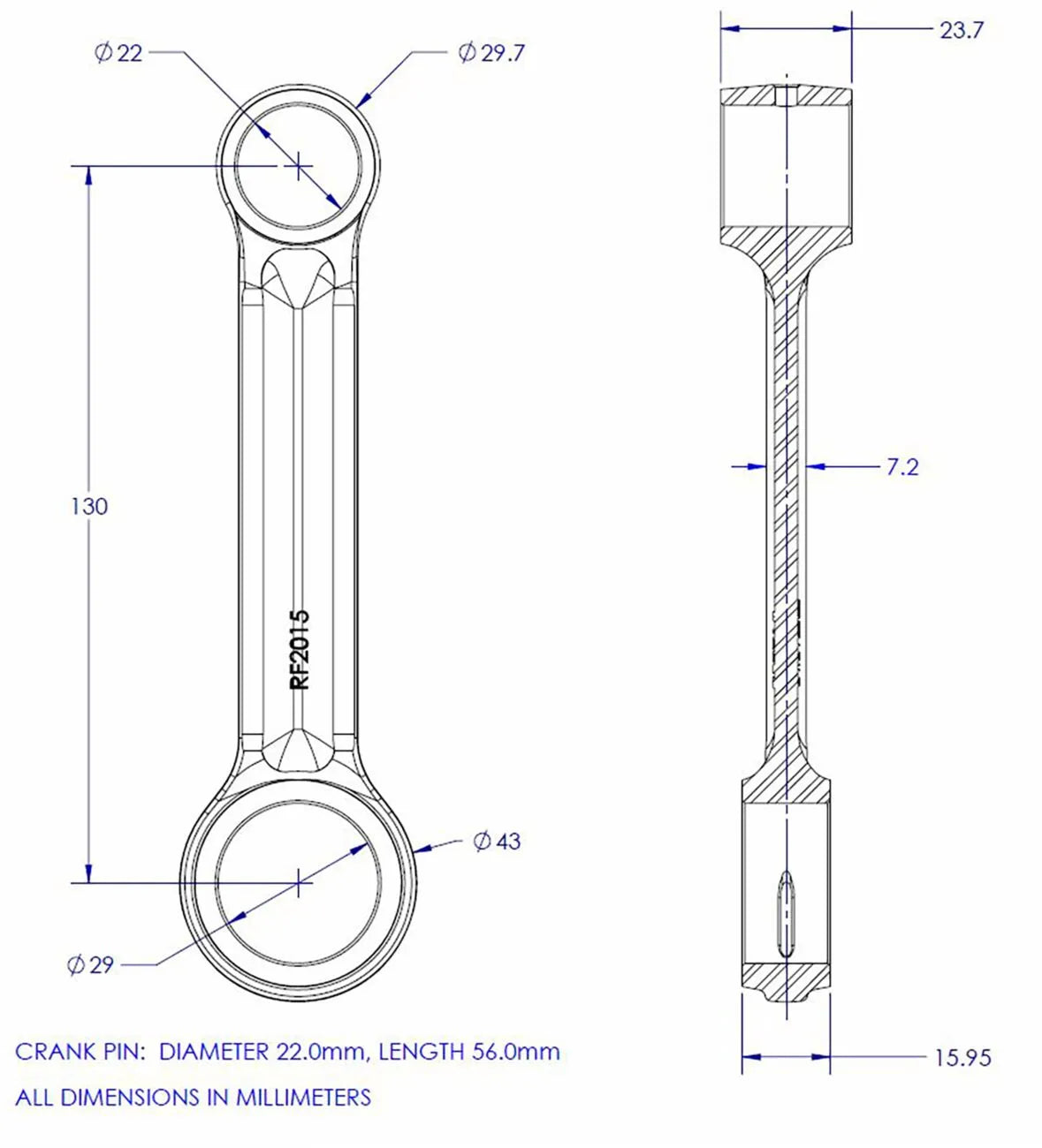 VINTCO Connecting Rod Kit KR2015 - PE09230634 bild 2 PMIMAGE:C7B89C06E27F3463D4FB