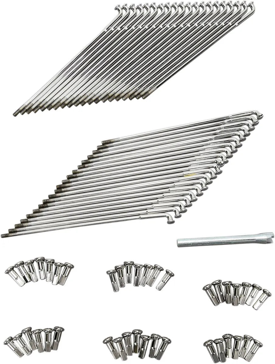 Drag Specialties Chrome and Stainless Steel Spoke Set Ekrar & nipplar - PEDS380140 bild 1 PMIMAGE:700EB75FC271A8C8E886