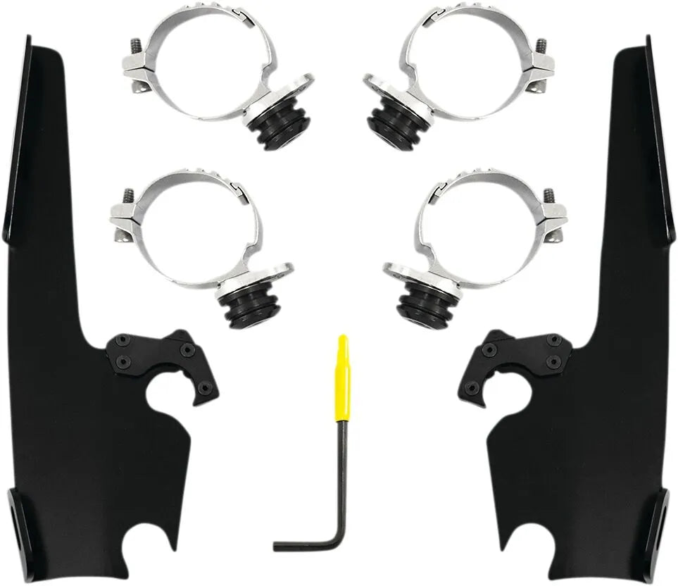 Memphis Shades Hd Fats/Slim Windshield Trigger-Lock Complete Mount Kit Fästdelar & kit för vindrutor - PE23200266 bild 1 PMIMAGE:459ABF9D56DCA14B6366