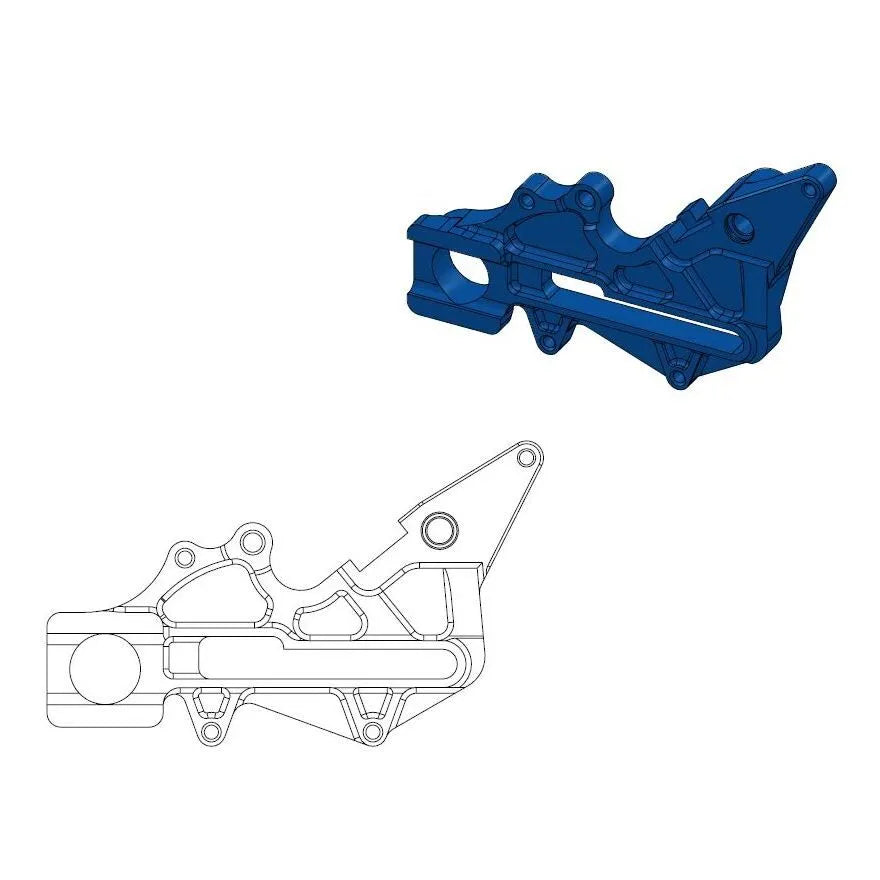 MOTO-MASTER Bromsoksfäste Adapter Blå bild 1 PMMEDIA:f62477c259b98cd6