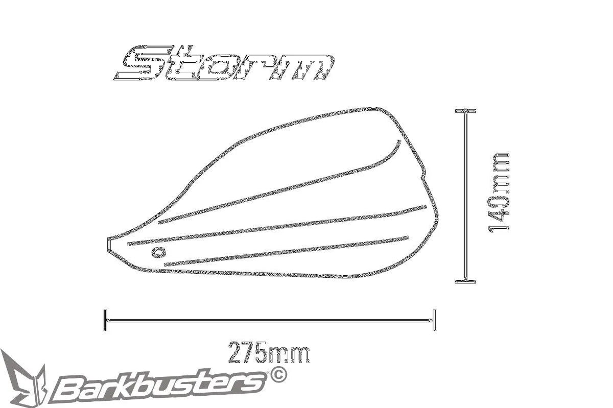BARKBUSTERS Handguard STORM för 22mm styre - PE06352241 bild 2 PMIMAGE:5CE3B375A684FBA6E66B