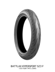 BRIDGESTONE Battlax Hypersport S23 120/70ZR17 (58W) Framdäck - PE03010989 bild 1 PMIMAGE:4B3B7593A445493E97FA