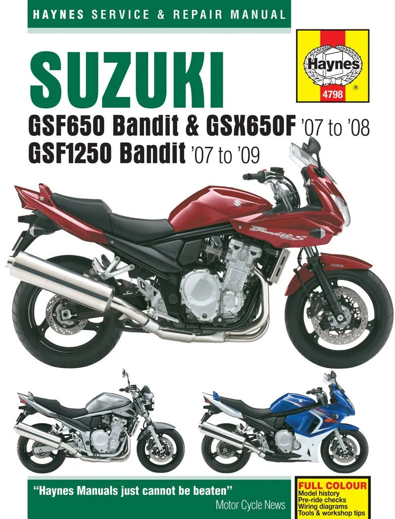 HAYNES Service Manual för SUZUKI GSF650/1250 BANDIT - PE42010308 bild 1 PMIMAGE:AF58EF5EFF2B32EA03F0