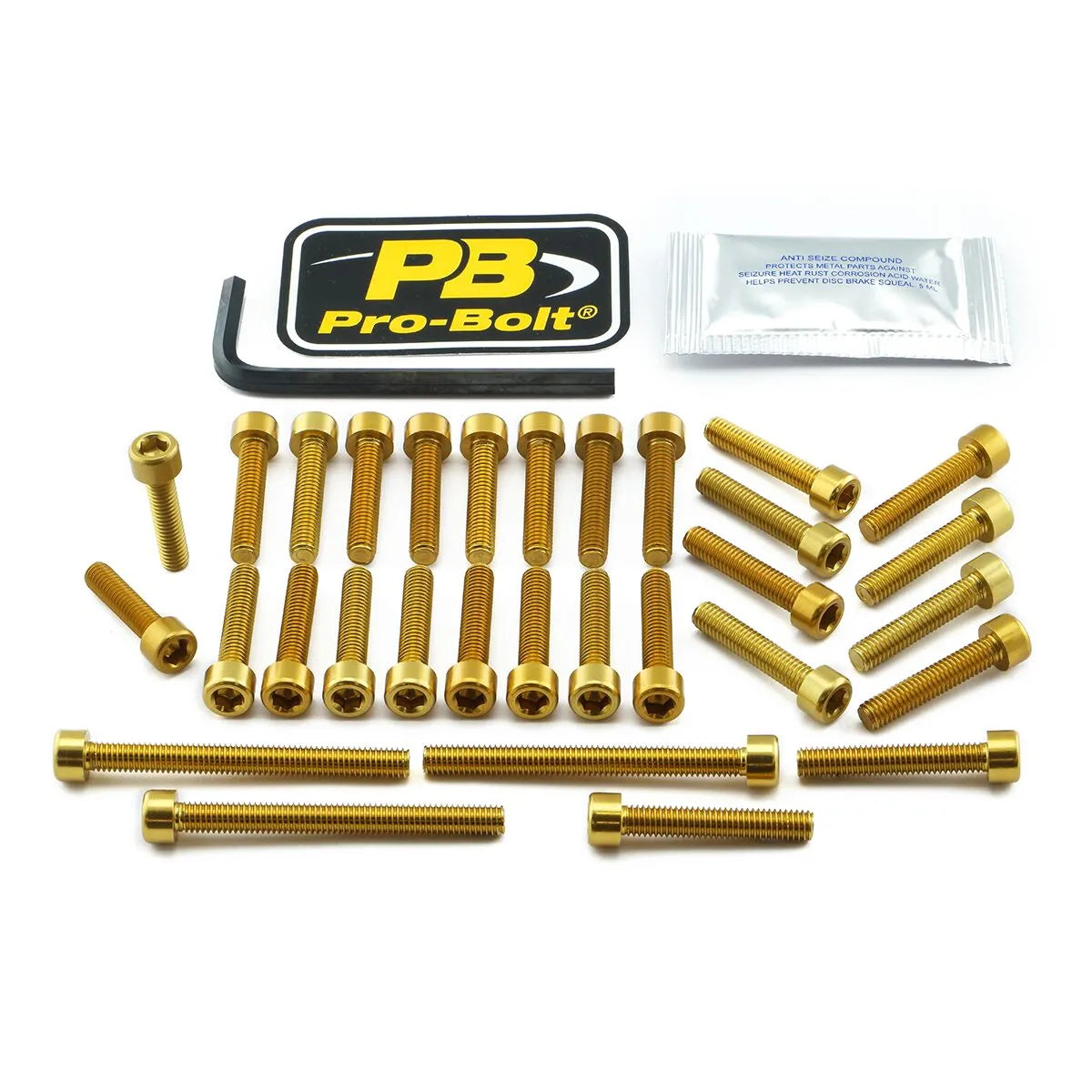 PRO BOLT Aluminium Motorbultkit för Kawasaki, Guld - PE24011385 bild 1 PMIMAGE:E05E51882DE6538065D6