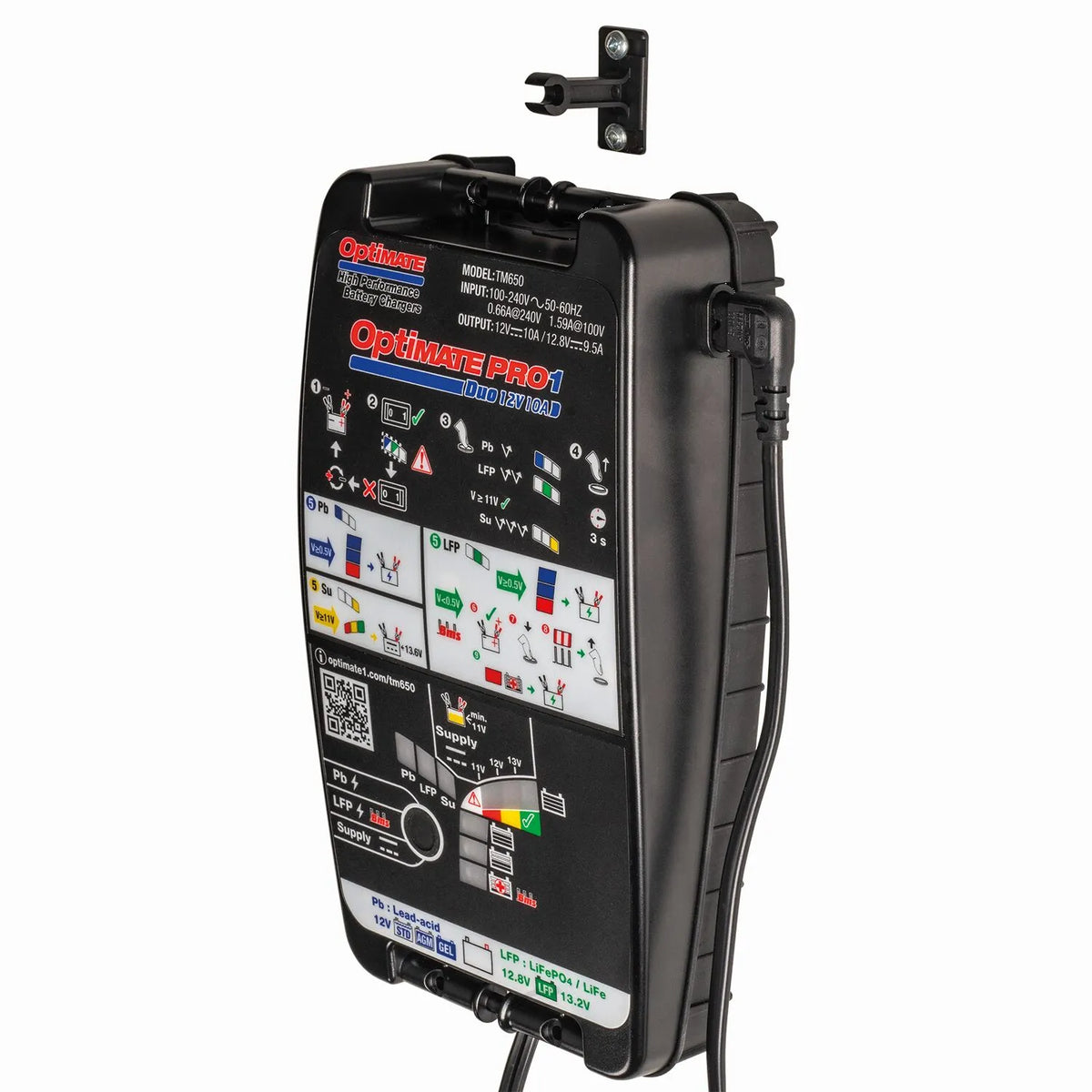 TECMATE OptiMate Pro-1 DUO Batteriladdare och Testare - PE38070650 bild 2 PMIMAGE:189082BE3009B47E0E95