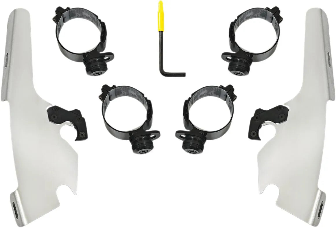 Memphis Shades Hd Fats/Slim Windshield Trigger-Lock Complete Mount Kit Fästdelar & kit för vindrutor - PE23200229 bild 1 PMIMAGE:D4FA3774074ECA720763