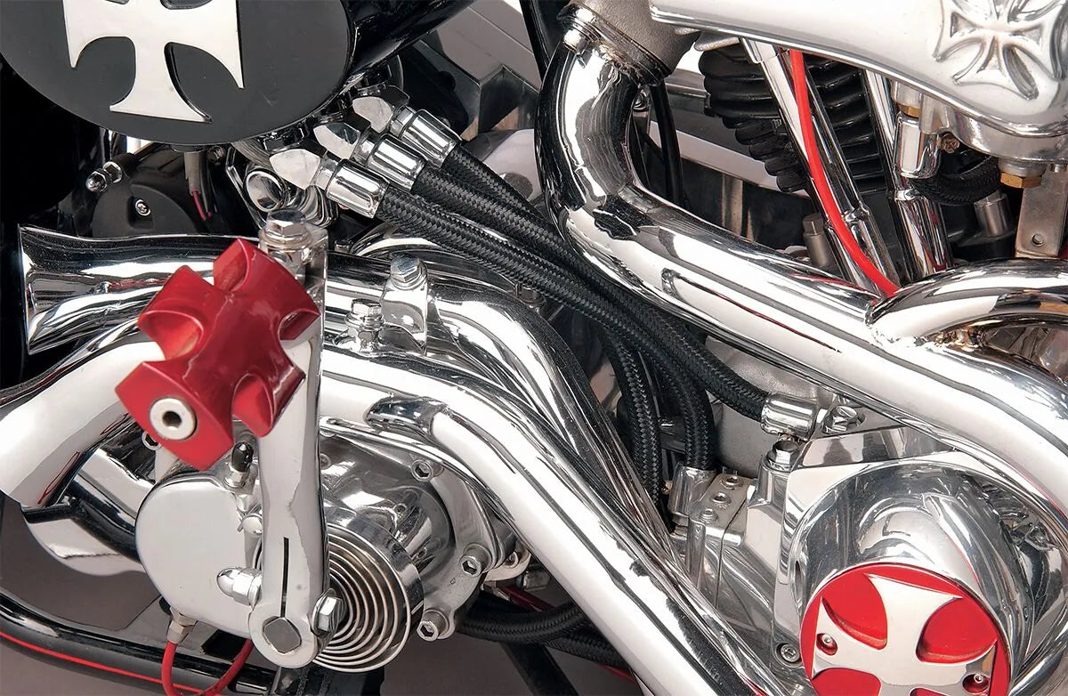 Drag Specialties Stainless Steel Braided Hose Oljelinor - PEDS096673 bild 2 PMIMAGE:7049127387571160BE40