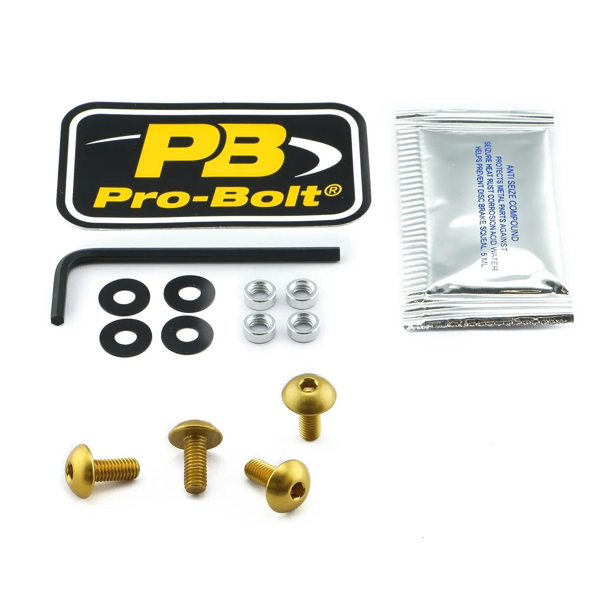 PRO BOLT Aluminium Screen Bolt Kit Guld - PE23210701 bild 1 PMIMAGE:0EDA89FD7FAA6ECD4475