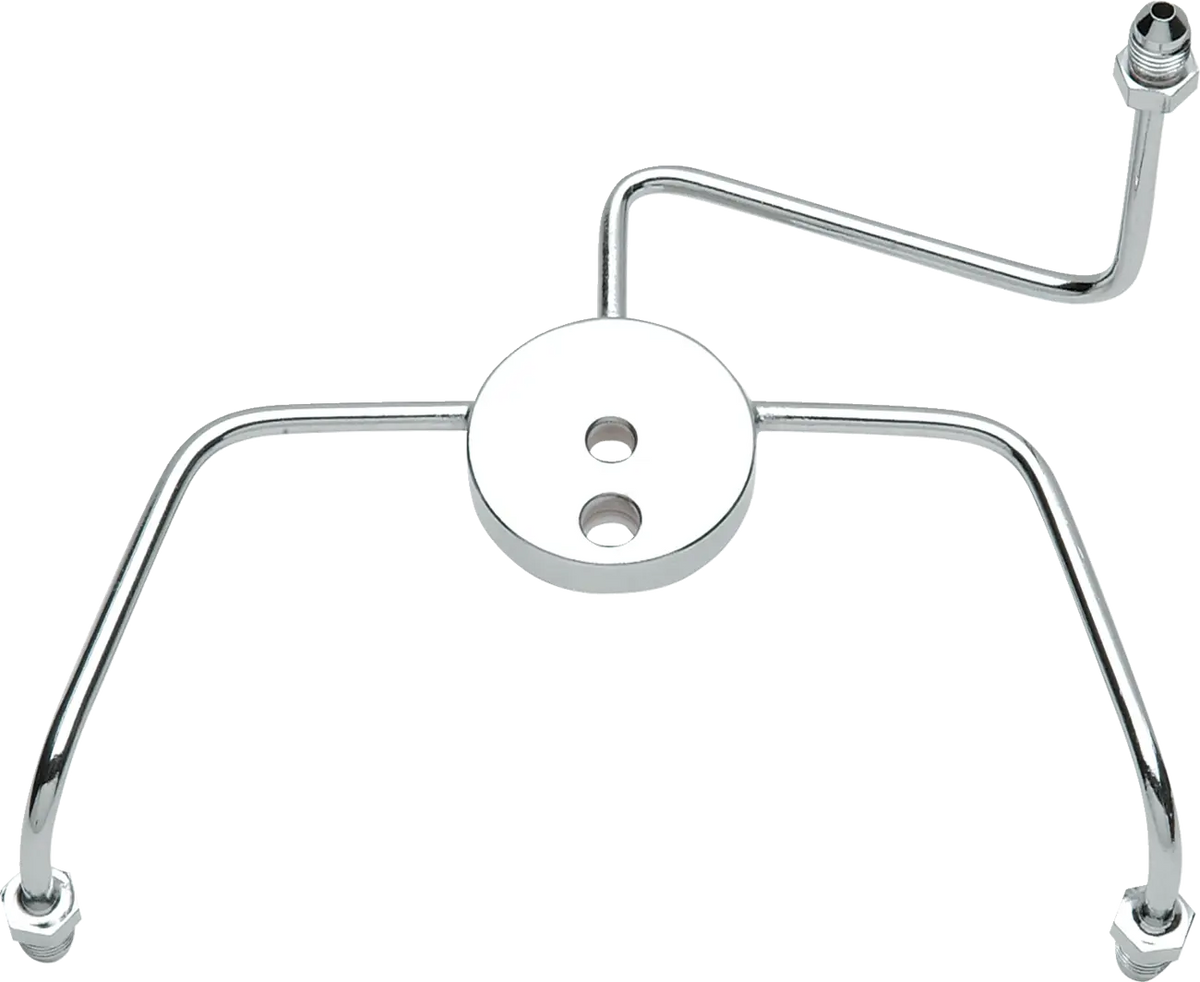 Drag Specialties Chrome Steel Front Brake Tee with Fittings for Dual-Disc Applications Tillbehör bromsledningar - PE17420048 bild 3 PMIMAGE:700F0E1E71906D357E34