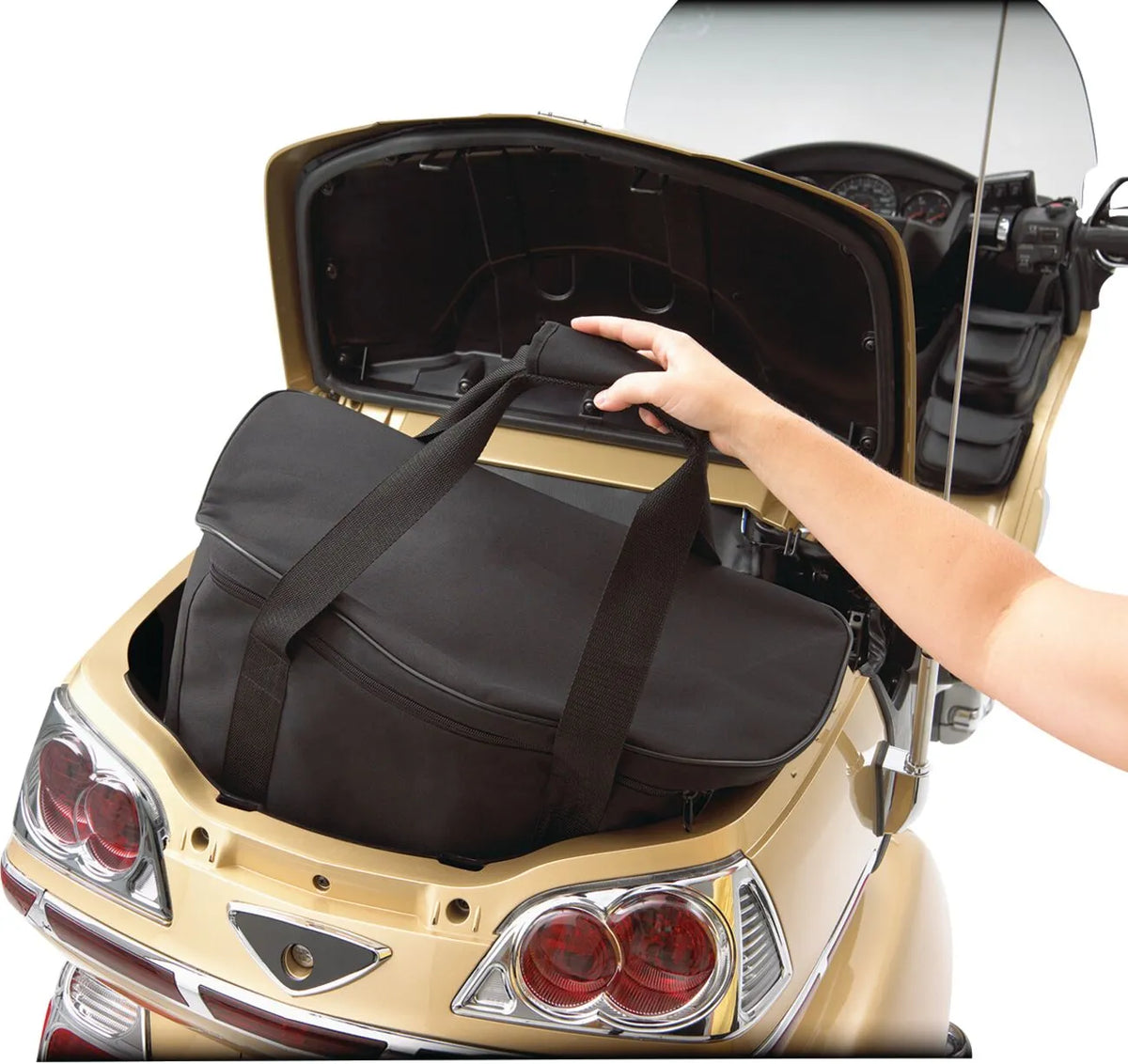 SHOW CHROME Trunk Liner för GL1500/1800 och CAN-AM RT/F3 LTD - PE35160407 bild 2 PMIMAGE:2811E45C83C34DEE8C4A