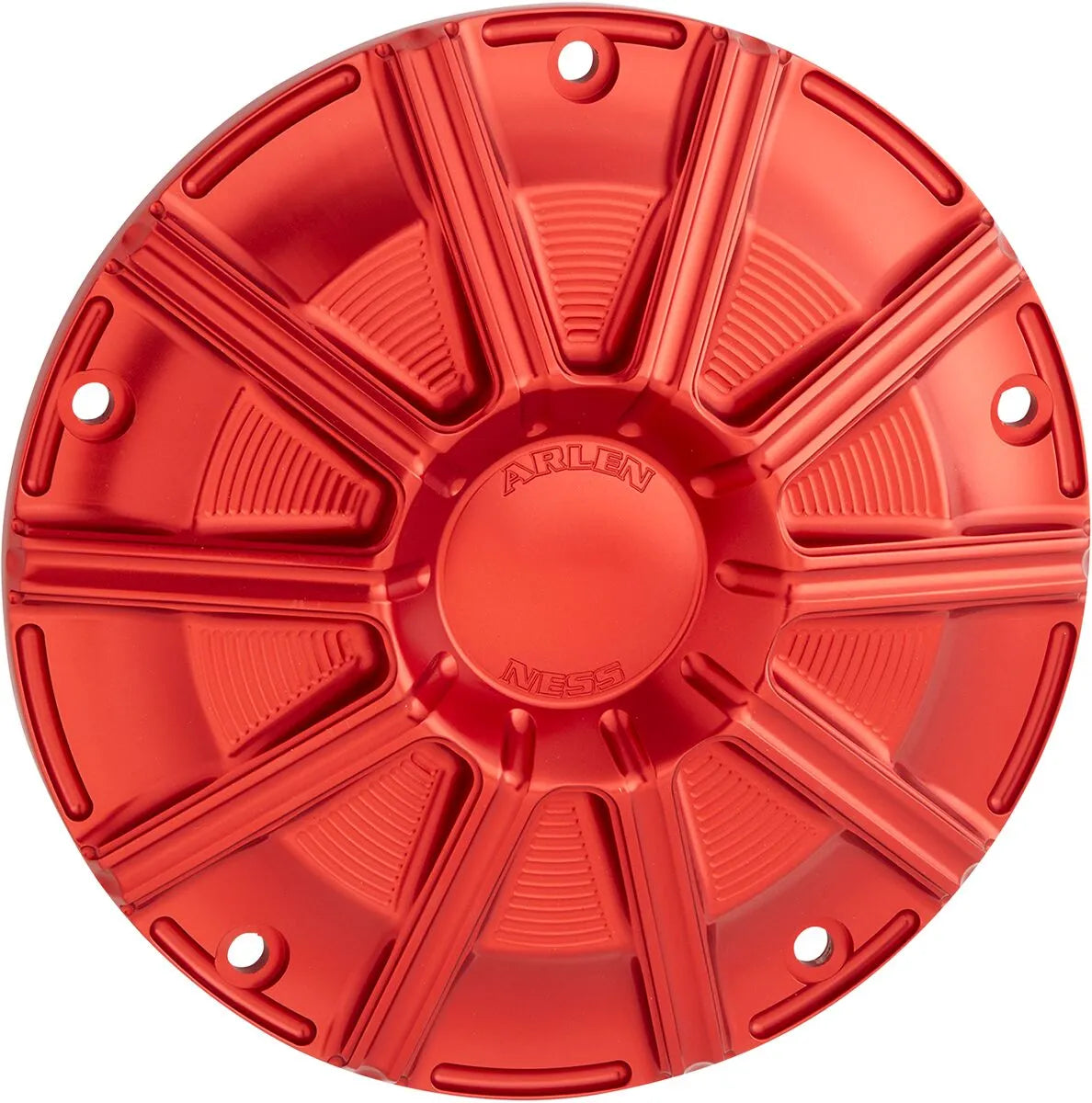 ARLEN NESS 10-Gauge Derby Cover i röd anodiserad aluminium - PE11070651 bild 1 PMIMAGE:FA41A5E3C1FB42D3CA99