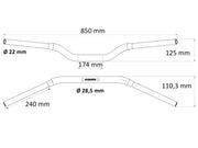 Accossato Aluminium Handlebar Styren - PE06017074 bild 2 PMIMAGE:BFF17E3436CA2DF56C75