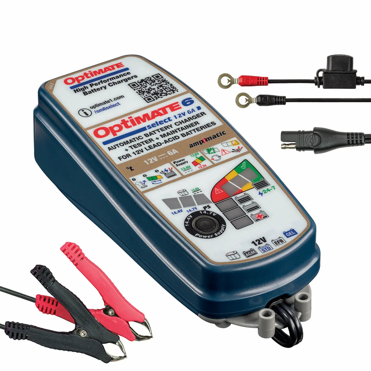 TECMATE OptiMate 6 Select Batteriladdare 12V 6A - PE38070813 bild 1 PMIMAGE:5C812C52E6A8820D619D