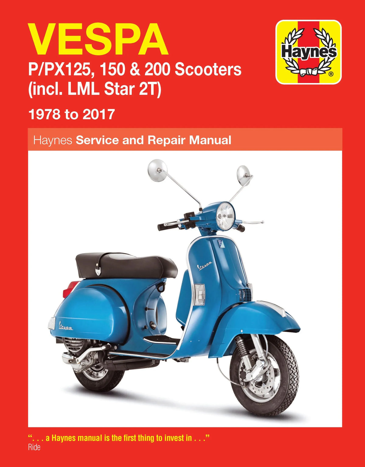 HAYNES Service Manual Vespa P/PX 125, 150 & 200 (78-) - PE42010297 bild 1 PMIMAGE:6453B5F2B341607B4897