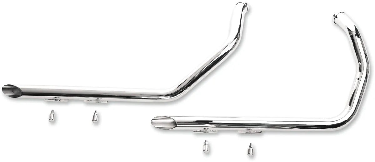 Paughco 1-3/4" Dual Slash-Cut Drag Pipes Kompletta avgassystem Harley - PE18001023 bild 1 PMIMAGE:6BA52CF73B2392AE52A5