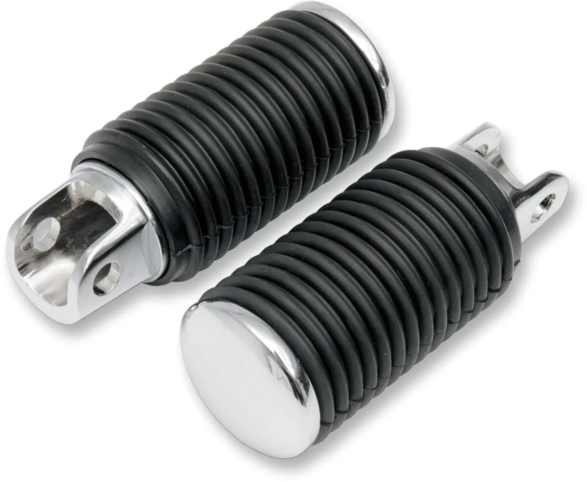 Drag Specialties Chrome Foot Pegs with Rubber Sleeves Highway bars & fotpinnar - PEDS253404 bild 1 PMIMAGE:ECF974732BDE70A80297
