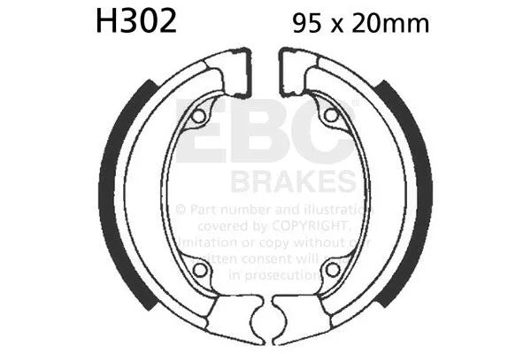 Ebc "G" Grooved Brake Bromsbackar – 160 mm (6-5/16") (17230574) - PE17230574 bild 2 PMIMAGE:EDF42F9E5221F0BE9161