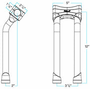 BILTWELL Murdock O/S Risers 12" krom - PE06021127 bild 3 PMIMAGE:D162B7F8B7861554A17C