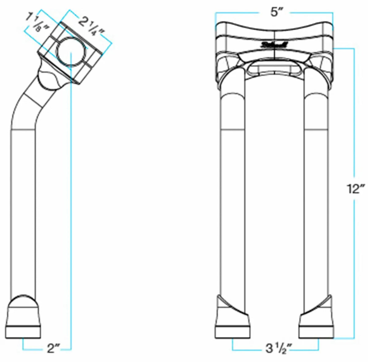 BILTWELL Murdock O/S Risers 12" krom - PE06021127 bild 3 PMIMAGE:D162B7F8B7861554A17C
