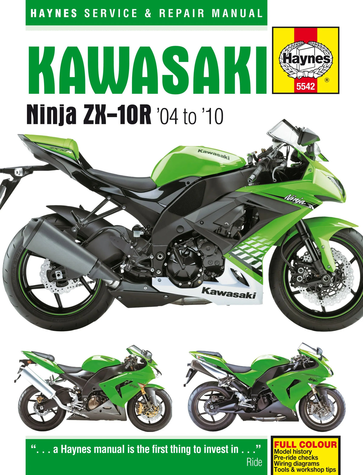 HAYNES Servicehandbok för KAWASAKI NINJA ZX-10R (04) - PE42010381 bild 1 PMIMAGE:5DE1D25066599D3EA4C6