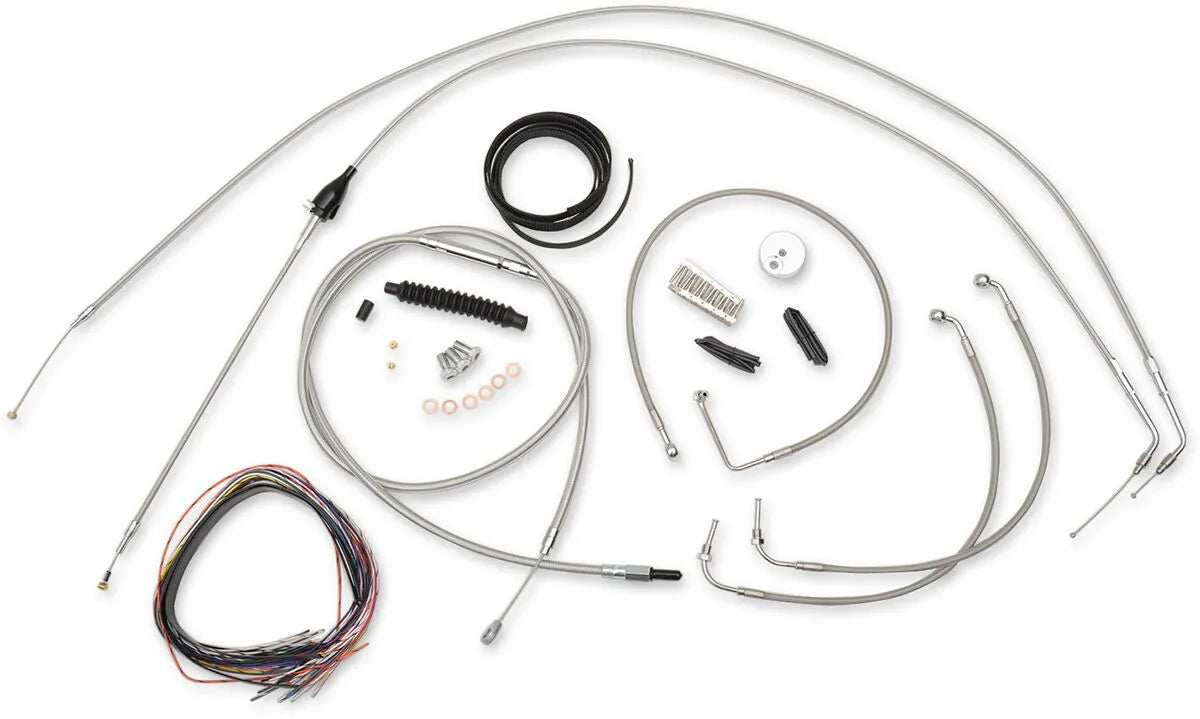 LA CHOPPERS Komplett kabelkit i rostfritt stål för Mini Ape Hanger - PE06101164 bild 1 PMIMAGE:E5F9558BAC5162C5A853
