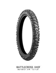 Bridgestone Battlecross X40 Crossdäck fram - PE03120260 bild 1 PMIMAGE:B43CB50E1800C2BD77EA