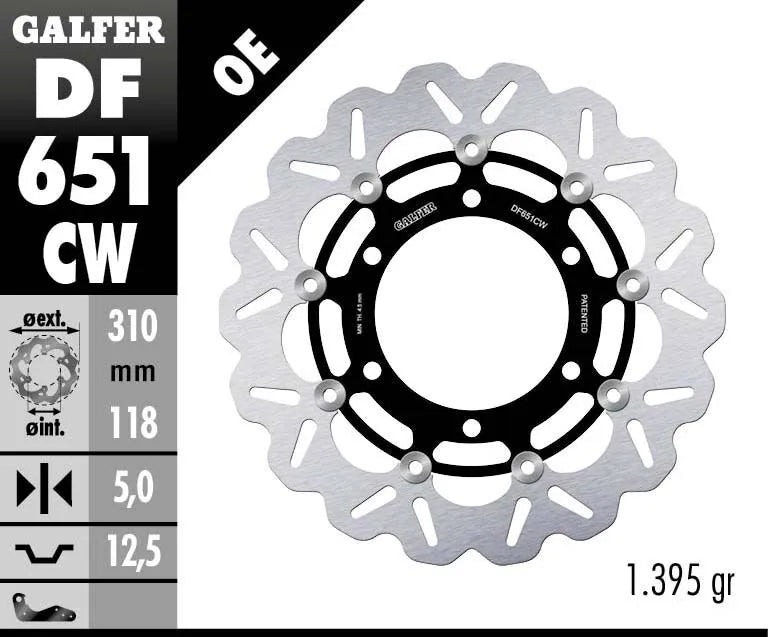 GALFER Bromsskiva Float Wave DF651CW - PE17104097 bild 2 PMIMAGE:DCE73B738DC1D96358B3
