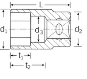 STAHLWILLE Hylsnyckel 1/2" 11mm för TORX® insexskruvar - PE38120461 bild 3 PMIMAGE:98F221DE1BF2E5E3FCAB