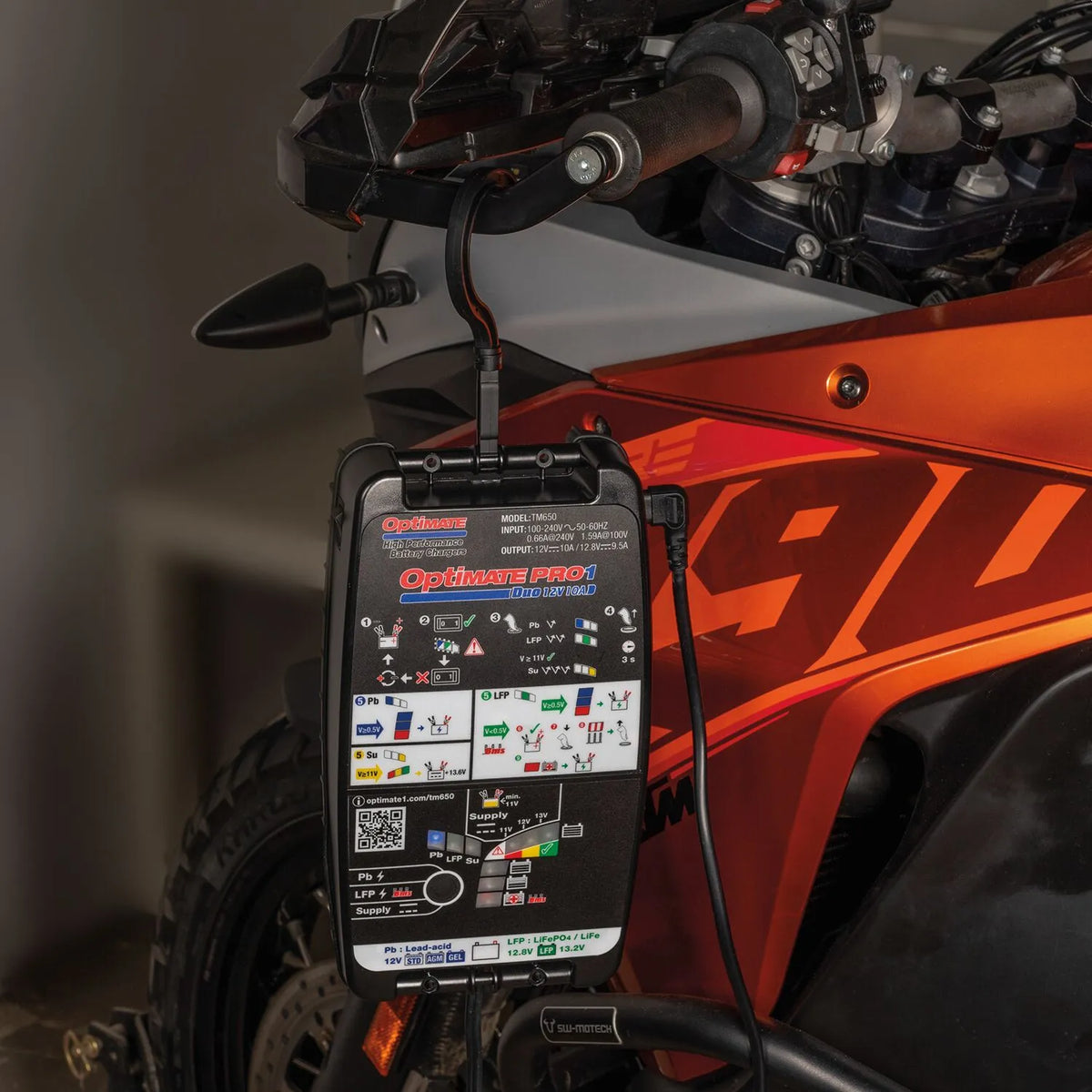 TECMATE OptiMate Pro-1 DUO Batteriladdare och Testare - PE38070650 bild 3 PMIMAGE:AE3B8D0CD1DE7E8284F8