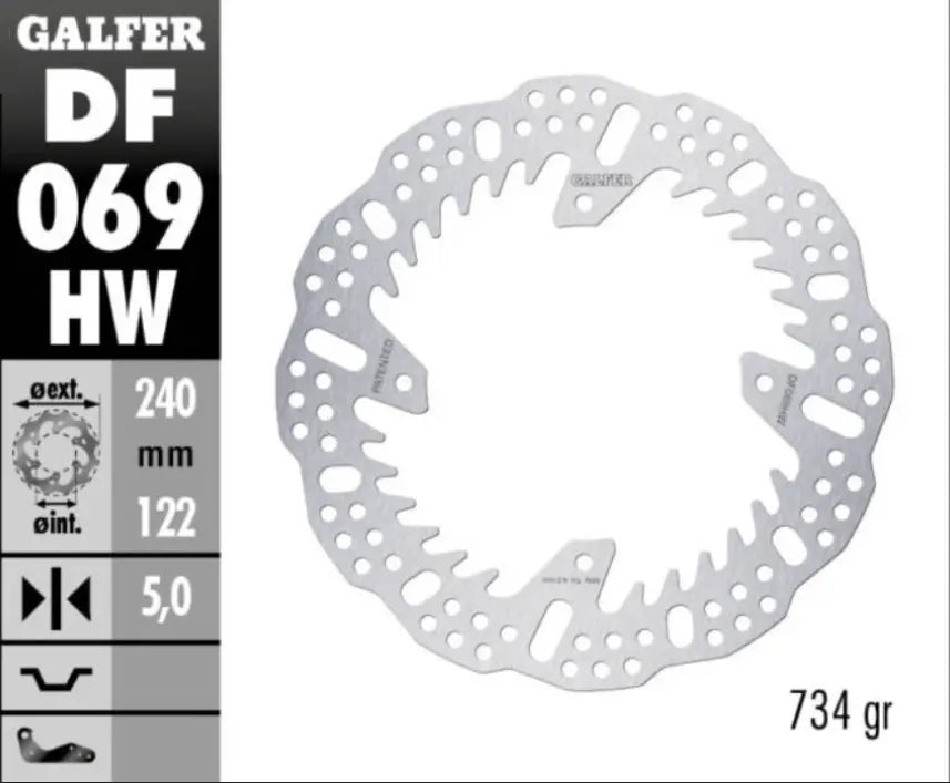 Galfer Cubiq Brake Rotor Bromsskivor street – Bak / Silver (17104645) - PE17104645 bild 2 PMIMAGE:A02B3414748BDBF29486