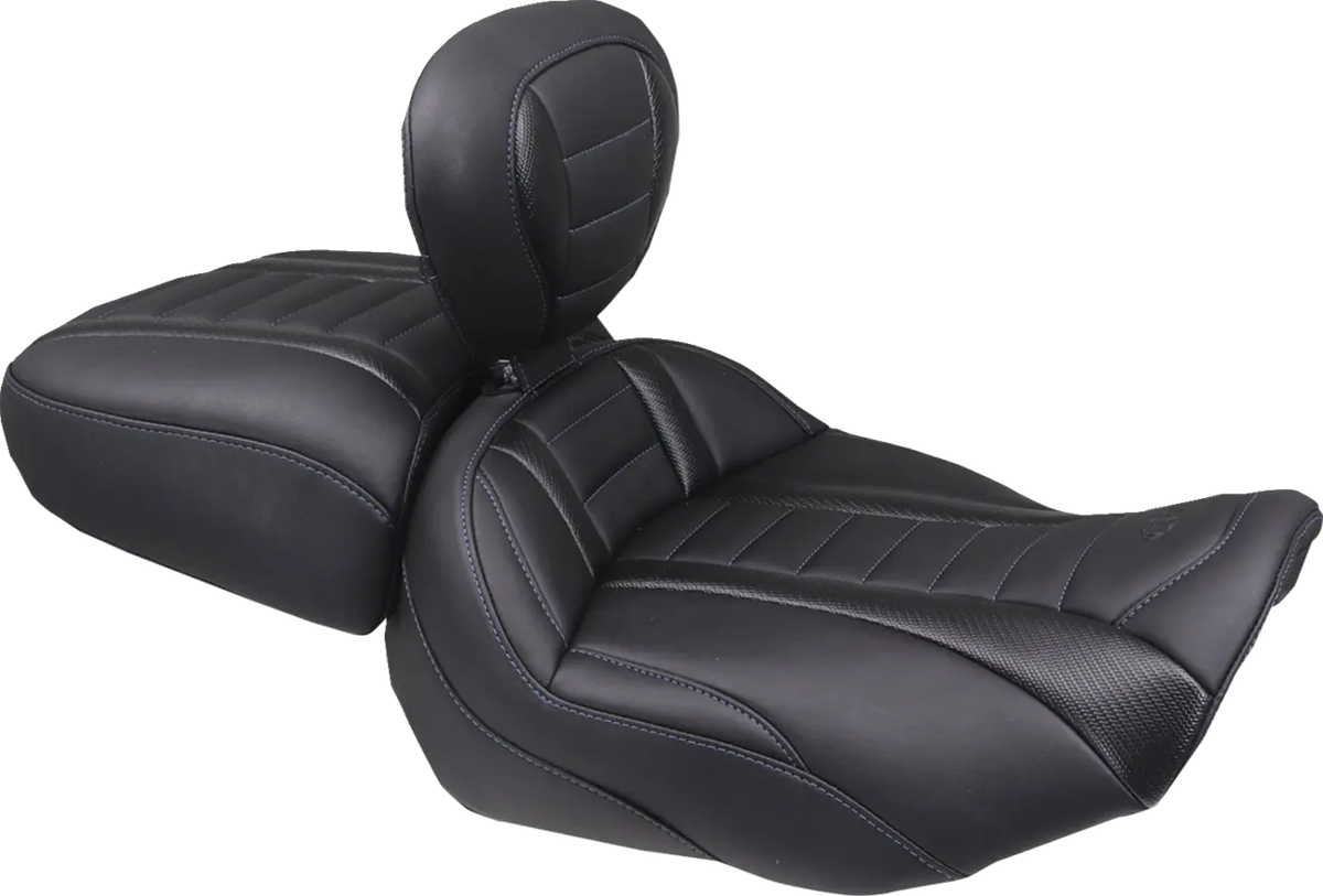 Mustang Wide Deluxe Touring Passenger Seat Sadlar Harley Touring - PE08012123 bild 3 PMIMAGE:374C0B84B97B134998D2