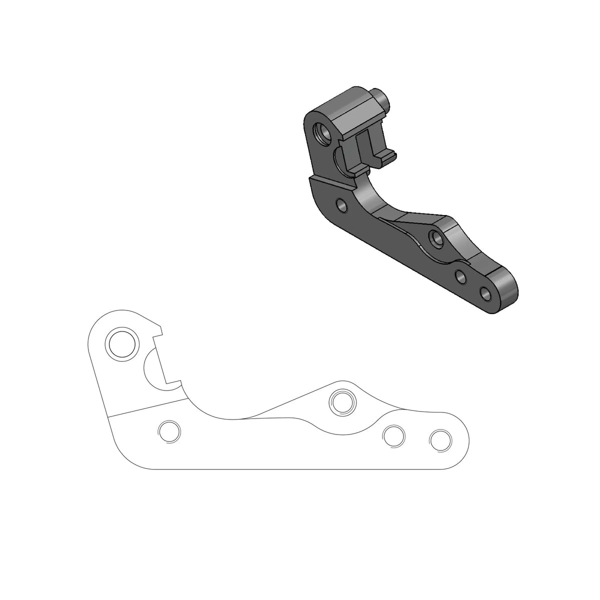 MOTO-MASTER Bromsstiftsadapter i CNC-bearbetad aluminium - PE17040463 bild 1 PMIMAGE:AE95D1BFBE6DD53695D6