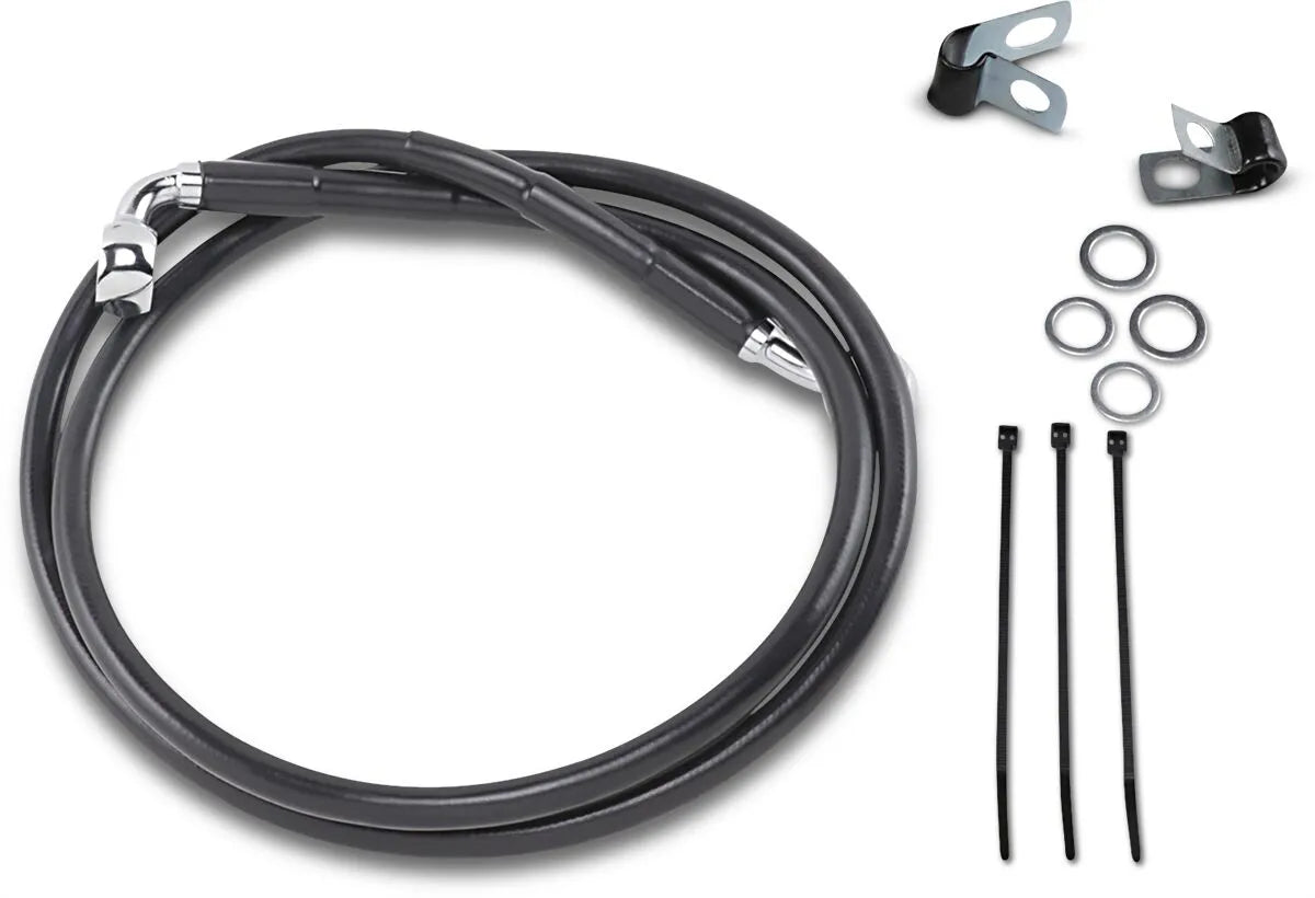 Drag Specialties Stainless Steel Brake Line Kit Bromsslangar rostfritt stål – 106,5 cm (42") (17412550) / Svart / Fram - PE17412550 bild 2 PMIMAGE:775137247D36186696C9