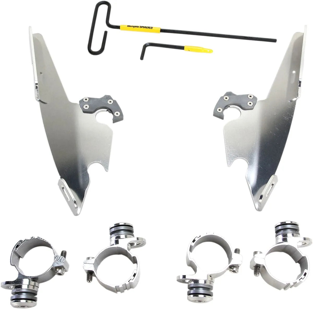 Memphis Shades Hd Fats/Slim Windshield Trigger-Lock Complete Mount Kit Fästdelar & kit för vindrutor - PE23200166 bild 1 PMIMAGE:2AFCCB645440843EC1E5