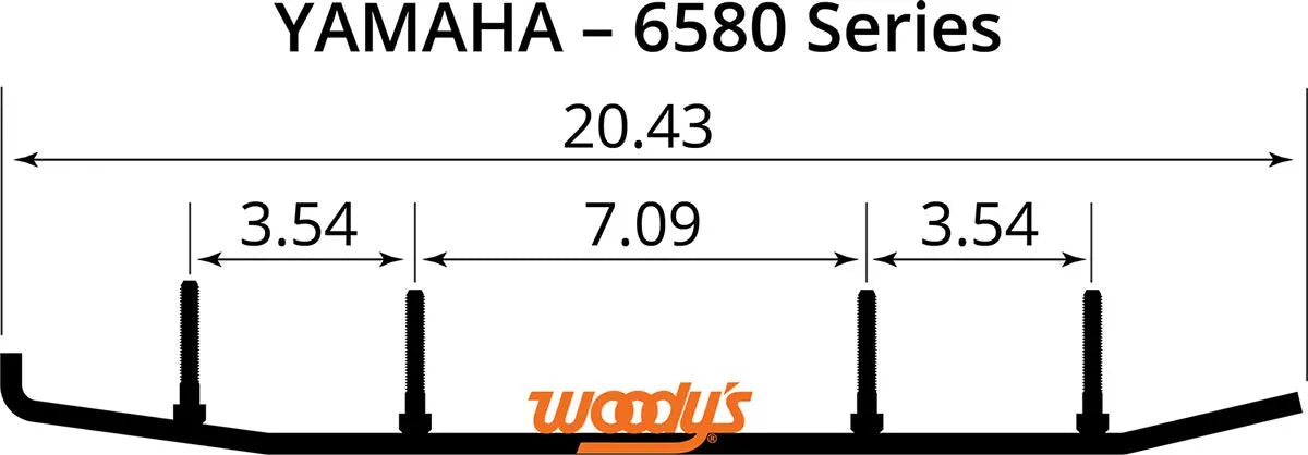 WOODY'S Trail Blazer IV™ Flat-Top® Wear Bars för Yamaha - PETYV46580 bild 2 PMIMAGE:6F58C3FCA9106B1BCD51